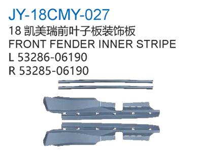 FRONT FENDER INNER STRIPE